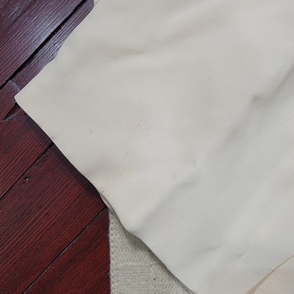 VINTAGE Empire Waist Long Ruffle Sleeve Velvet Top Dress size 2/4 Burgundy Ivory - Picture 13 of 15